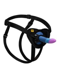 ROMP PICCOLO ARNES DILDO SILICONA CON VENTOSA TRICOLOR 14 CM