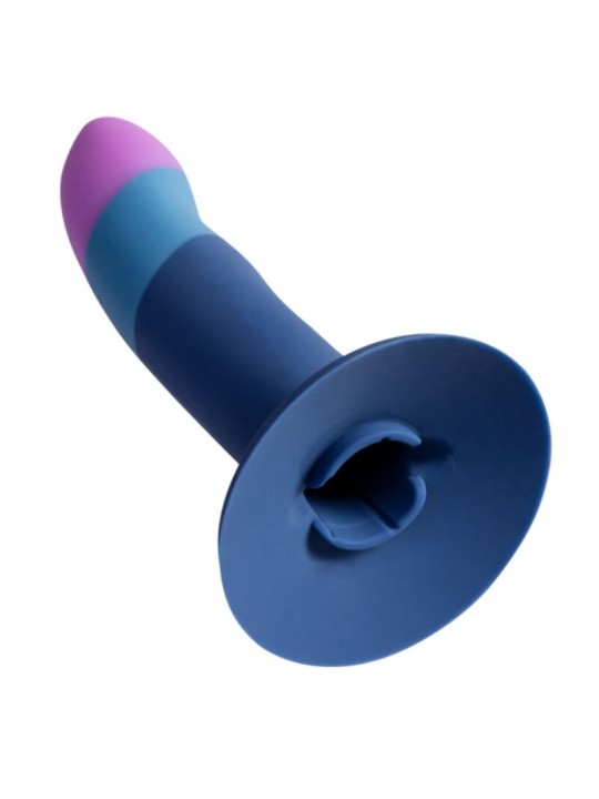 ROMP PICCOLO ARNES DILDO SILICONA CON VENTOSA TRICOLOR 14 CM