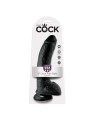 KING COCK 9 PENE REALISTICO NEGRO 229 CM