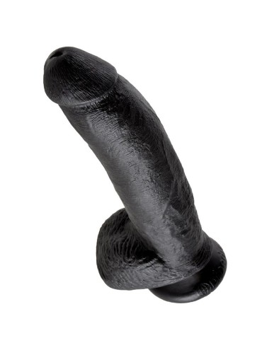 KING COCK 9 PENE REALISTICO NEGRO 229 CM