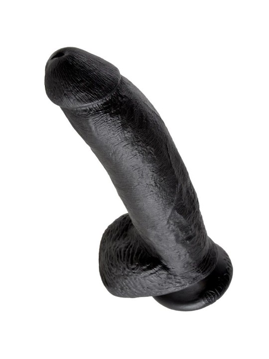 KING COCK 9 PENE REALISTICO NEGRO 229 CM