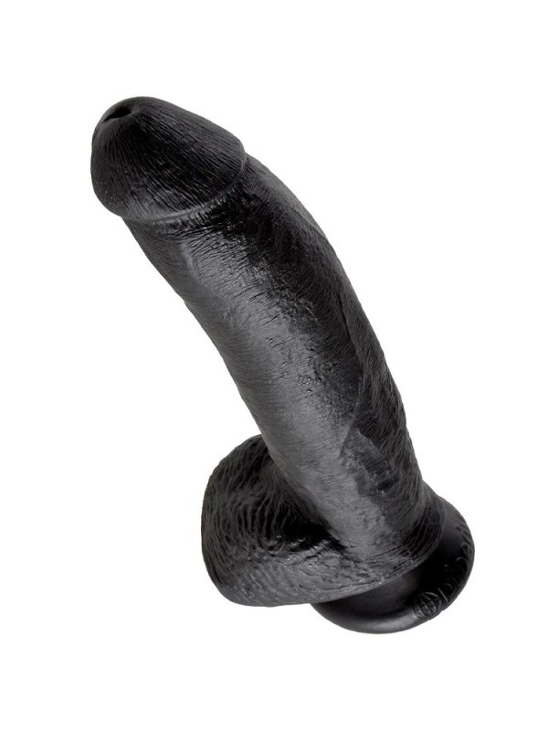 KING COCK 9 PENE REALISTICO NEGRO 229 CM