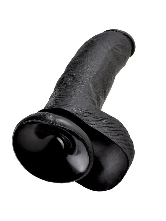 KING COCK 9 PENE REALISTICO NEGRO 229 CM
