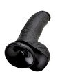 KING COCK 9 PENE REALISTICO NEGRO 229 CM
