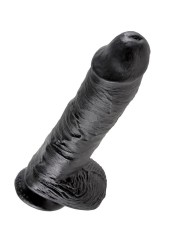 KING COCK 10 PENE REALISTICO NEGRO 265 CM
