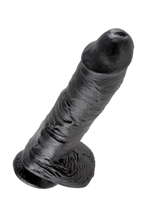 KING COCK 10 PENE REALISTICO NEGRO 265 CM