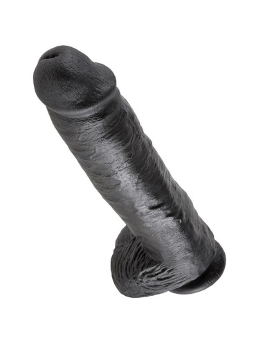 KING COCK 11 PENE REALISTICO NEGRO 28 CM