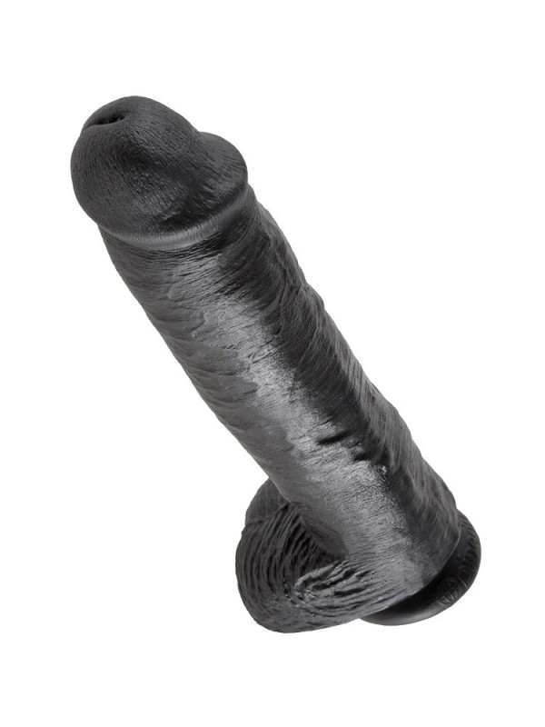 KING COCK 11 PENE REALISTICO NEGRO 28 CM