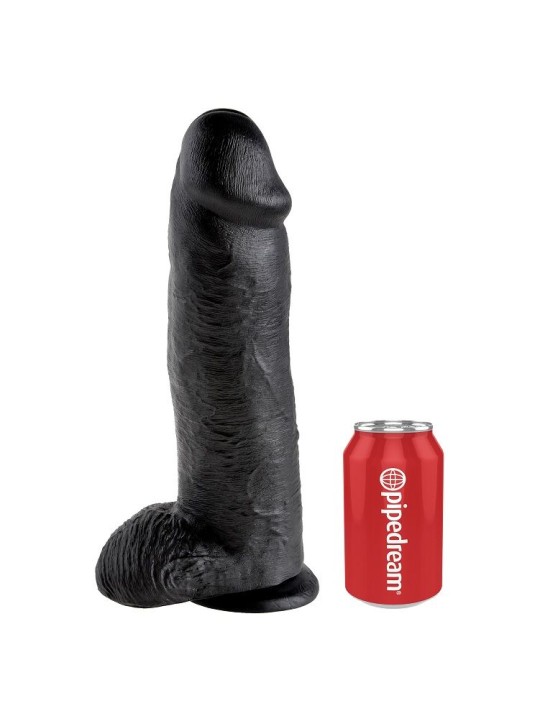 KING COCK 12 PENE REALISTICO NEGRO 3048 CM