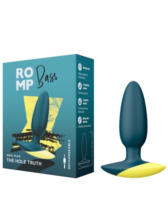 ROMP BASS PLUG ANAL VIBRADOR 10 CM VERDE