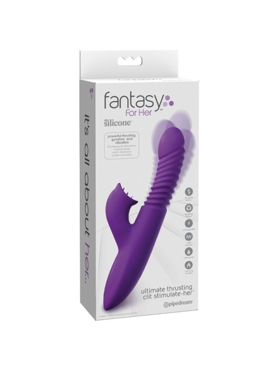 FANTASY FOR HER ESTIMULADOR CLITORIS CON FUNCION CALOR OSCILACION Y VIBRACION VIOLETA