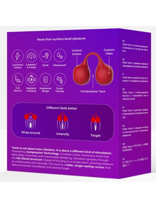 SNAIL VIBE TWINN VIBRADOR DE DEDO CEREZA