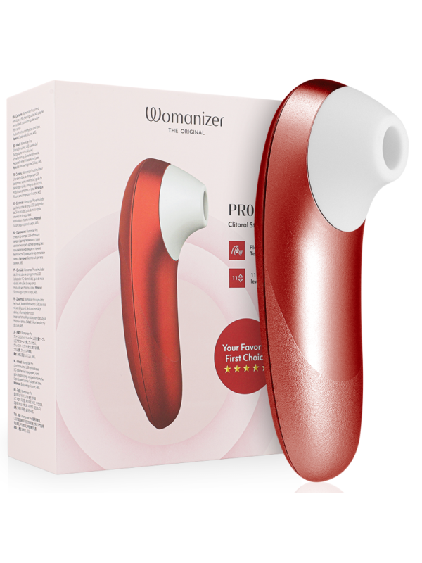 WOMANIZER PRO VIBRANT ESTIMULADOR DE CLITORIS BURDEOS