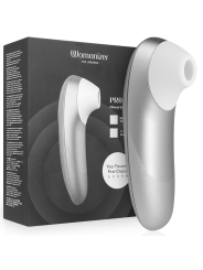 WOMANIZER PRO VIBRANT ESTIMULADOR DE CLITORIS GRIS PLATA