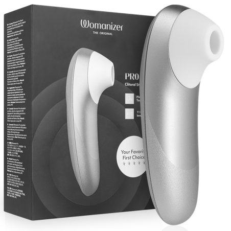 WOMANIZER PRO VIBRANT ESTIMULADOR DE CLITORIS GRIS PLATA