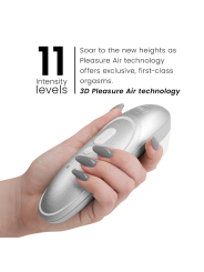WOMANIZER PRO VIBRANT ESTIMULADOR DE CLITORIS GRIS PLATA
