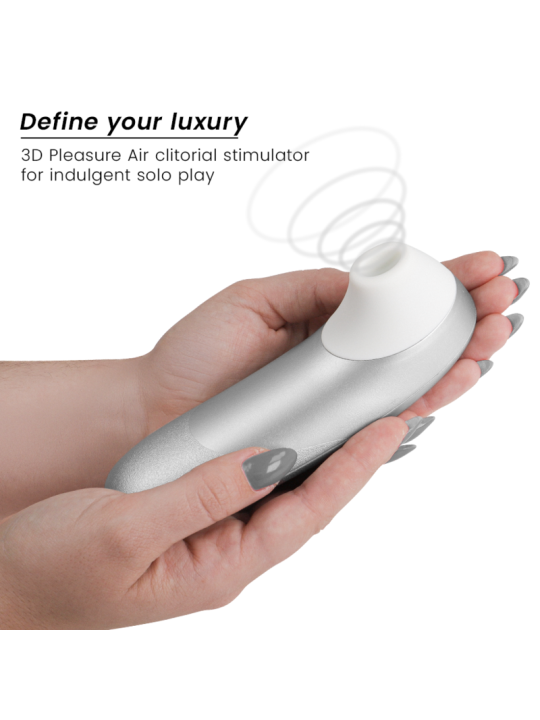 WOMANIZER PRO VIBRANT ESTIMULADOR DE CLITORIS GRIS PLATA