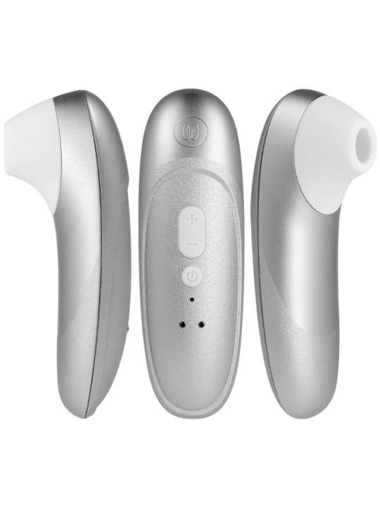 WOMANIZER PRO VIBRANT ESTIMULADOR DE CLITORIS GRIS PLATA