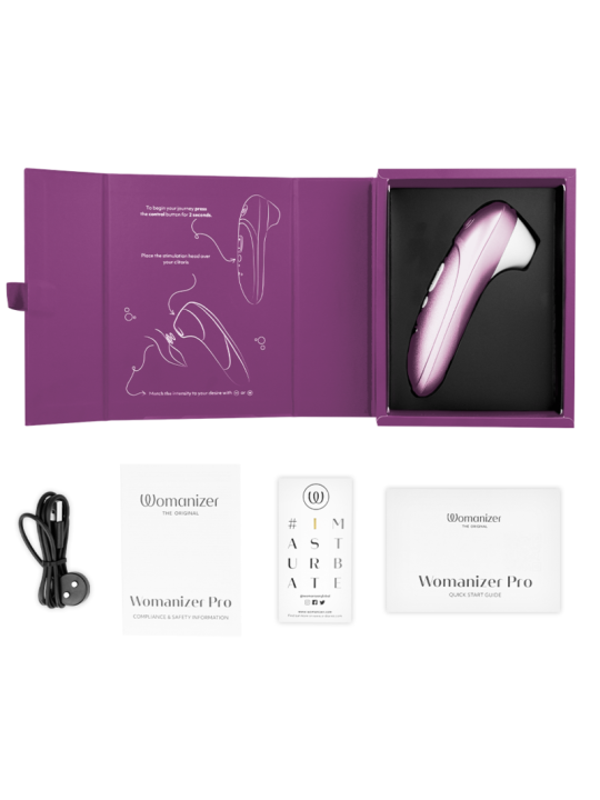 WOMANIZER PRO VIBRANT ESTIMULADOR DE CLITORIS LILA