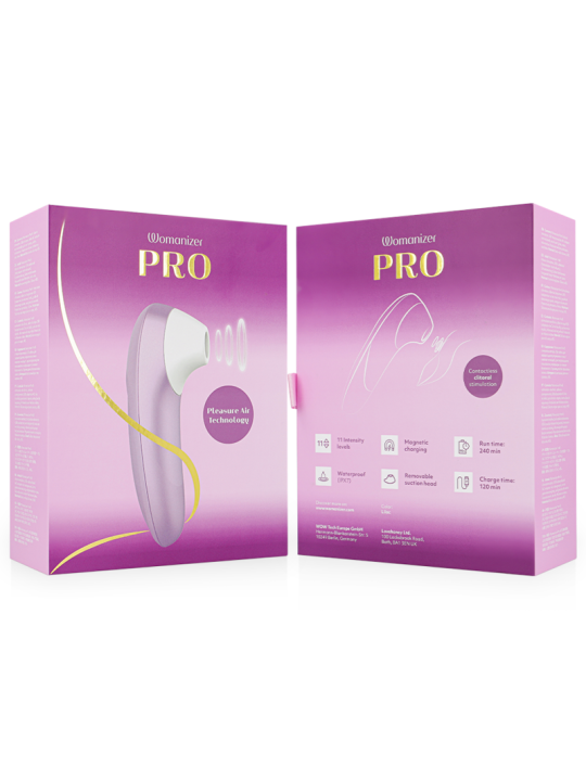 WOMANIZER PRO VIBRANT ESTIMULADOR DE CLITORIS LILA