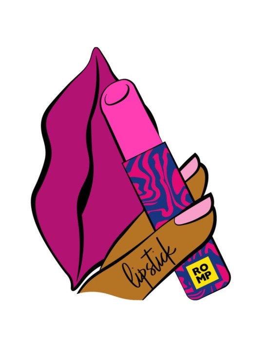 ROMP LIPSTICK ESTIMULADOR DE CLITORIS PINTALABIOS 7 NIVELES