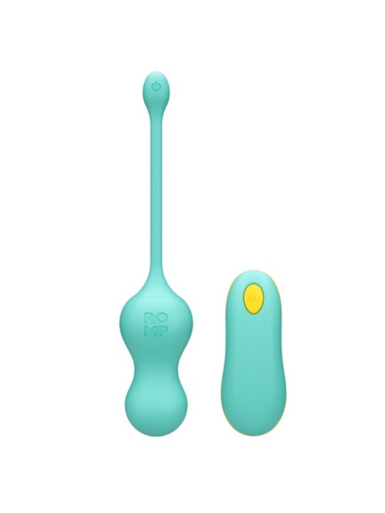 ROMP CELLO HUEVO VIBRADOR MULTIFUNCION TURQUESA CONTROL REMOTO