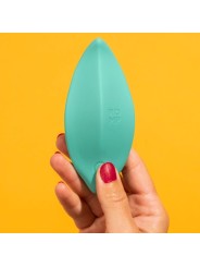 ROMP WAVE VIBRADOR ESTIMULADOR DE CLITORIS FORMA ERGONOMICA VERDE AGUA