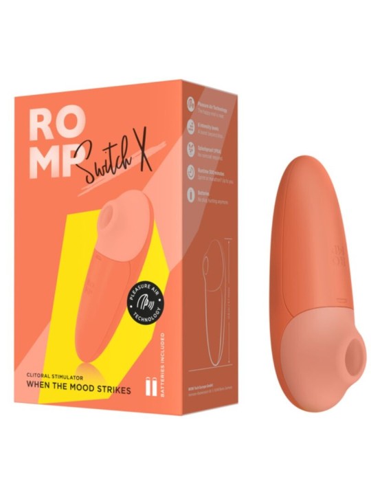 ROMP SWITCH X ESTIMULADOR DE CLITORIS 6 NIVELES NARANJA