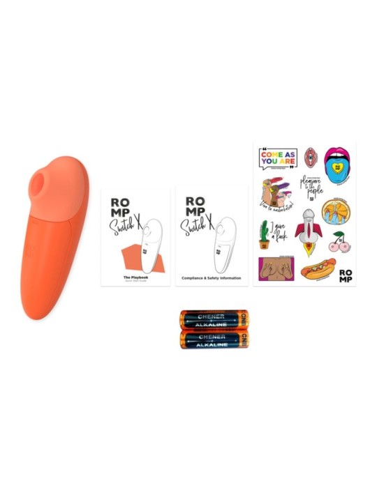 ROMP SWITCH X ESTIMULADOR DE CLITORIS 6 NIVELES NARANJA
