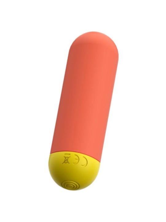 ROMP RIOT BALA VIBRADORA MULTIFUNCION NARANJA AMARILLA