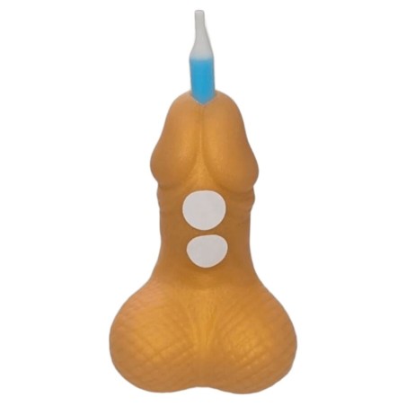 DIABLO PICANTE PENE VELA NUMERO CUMPLEANOS DORADO