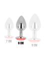 OHMAMA PLUG ANAL CON CRISTAL ROJO 8 CM