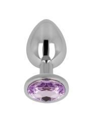 OHMAMA PLUG ANAL CON CRISTAL VIOLETA 8 CM