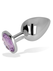 OHMAMA PLUG ANAL CON CRISTAL VIOLETA 8 CM