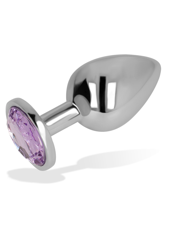 OHMAMA PLUG ANAL CON CRISTAL VIOLETA 8 CM