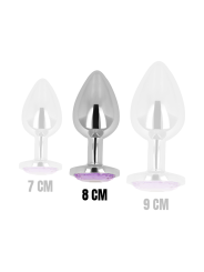 OHMAMA PLUG ANAL CON CRISTAL VIOLETA 8 CM