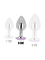 OHMAMA PLUG ANAL CON CRISTAL VIOLETA 8 CM