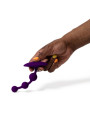 ROMP AMP PURPLE BOLAS ANALES FLEXIBLES DE SILICONA 125 CM MORADO