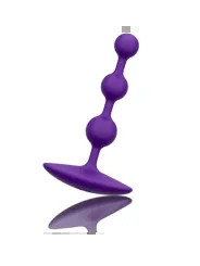 ROMP AMP PURPLE BOLAS ANALES FLEXIBLES DE SILICONA 125 CM MORADO