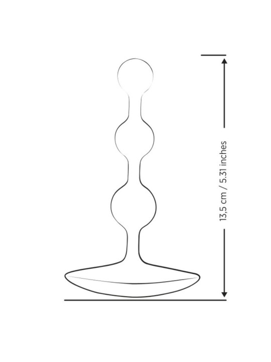 ROMP AMP PURPLE BOLAS ANALES FLEXIBLES DE SILICONA 125 CM MORADO
