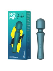 ROMP PRESTO MINI WAND VIBRADOR CABEZAL FLEXIBLE VERDE