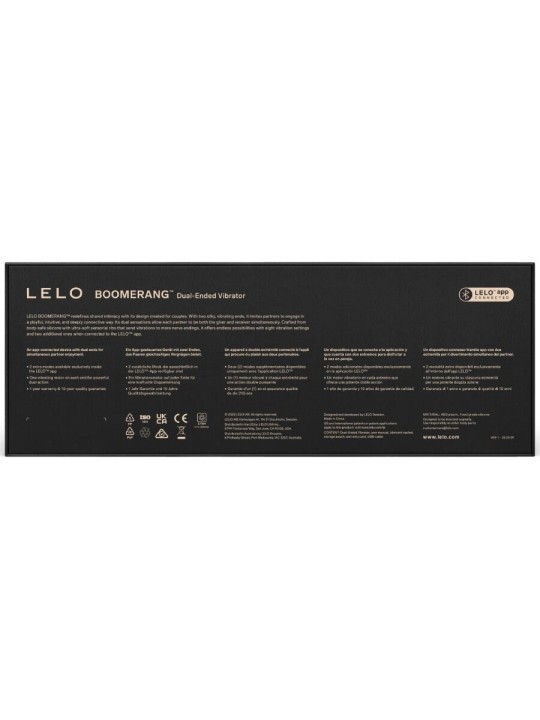 LELO BOOMERANG VIBRADOR DE DOBLE EXTREMO MORADO