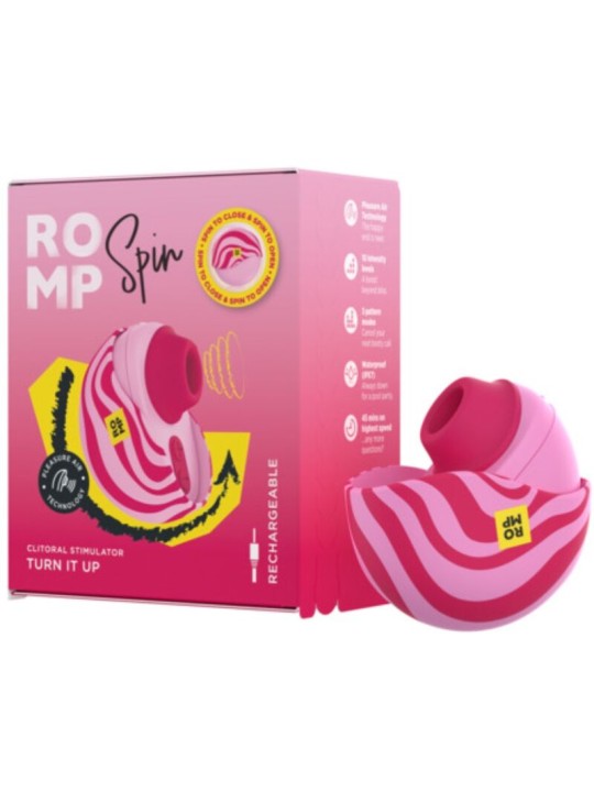 ROMP SPIN SUCCIONADOR DE CLITORIS APERTURA Y CIERRE GIRATORIO