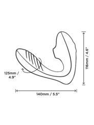 ROMP REVERB ESTIMULADOR PUNTO G Y SUCCIONADOR DE CLITORIS LILA