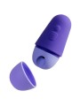 ROMP FREE X ESTIMULADOR DE CLITORIS CON TAPA 10 NIVELES RECARGABLE MORADO