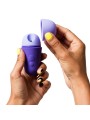 ROMP FREE X ESTIMULADOR DE CLITORIS CON TAPA 10 NIVELES RECARGABLE MORADO