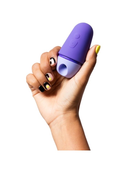 ROMP FREE X ESTIMULADOR DE CLITORIS CON TAPA 10 NIVELES RECARGABLE MORADO