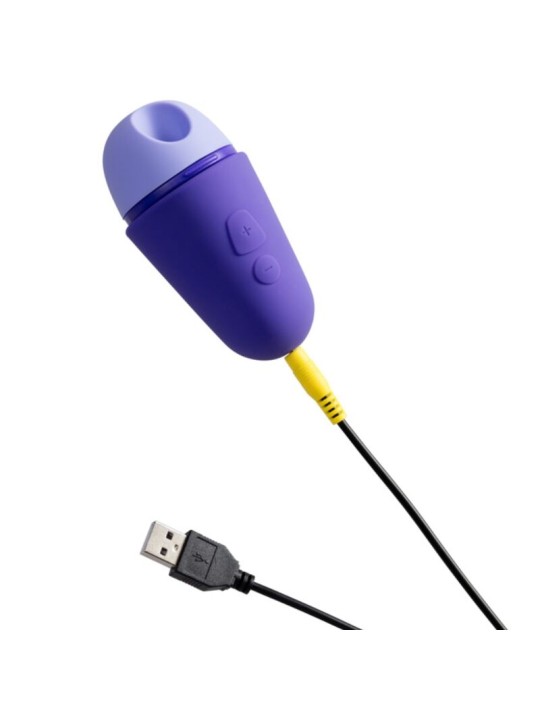 ROMP FREE X ESTIMULADOR DE CLITORIS CON TAPA 10 NIVELES RECARGABLE MORADO