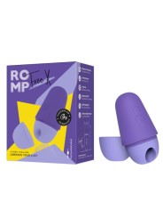 ROMP FREE X ESTIMULADOR DE CLITORIS CON TAPA 10 NIVELES RECARGABLE MORADO