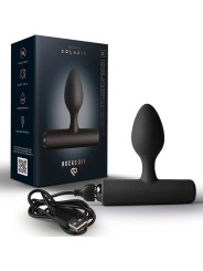 ROCKS OFF NOVA SOLARIS PLUG ANAL FINO RECARGABLE 16 FUNCIONES NEGRO